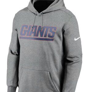 Men's Nike Heathered Charcoal New York Giants Wordmark Nike Gray Dri-FIT Hoodie